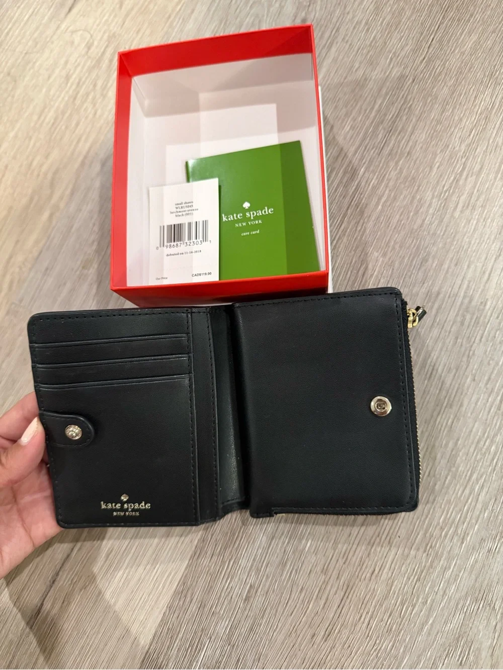 Kate Spade Leather Zip Wallet